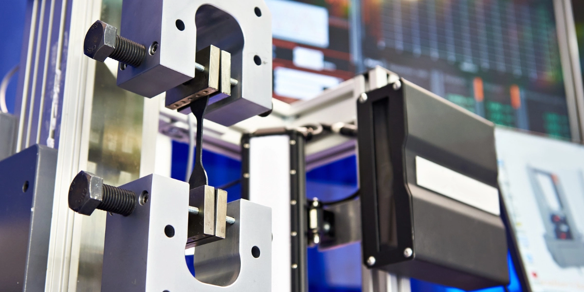 a machine doing tensile testing