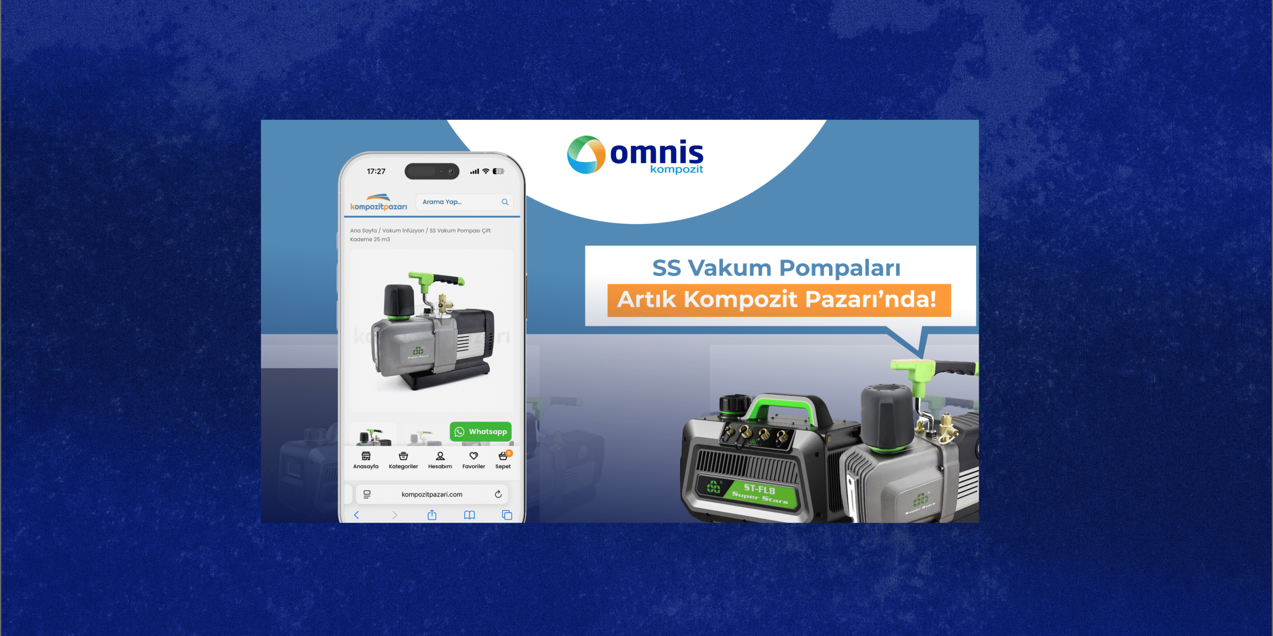 SS Vakum Pompaları Artık Kompozit Pazarı’nda!